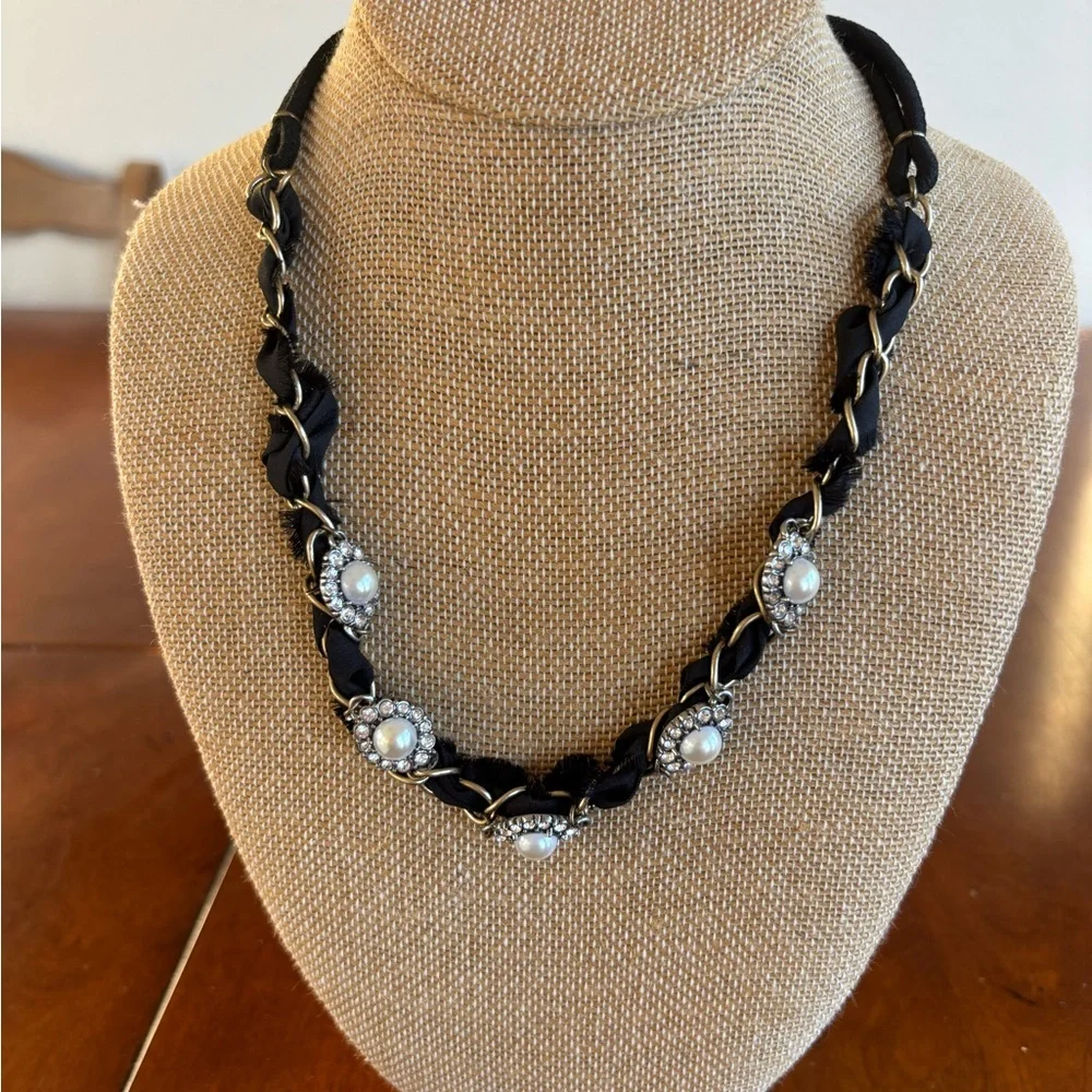 New Chloe +‎ Isabel Stretch Headband: Souviens Pearl Threaded